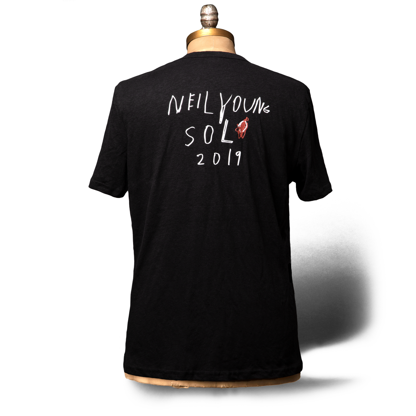 Soft Organic Heart Solo Men's Black T-Shirt