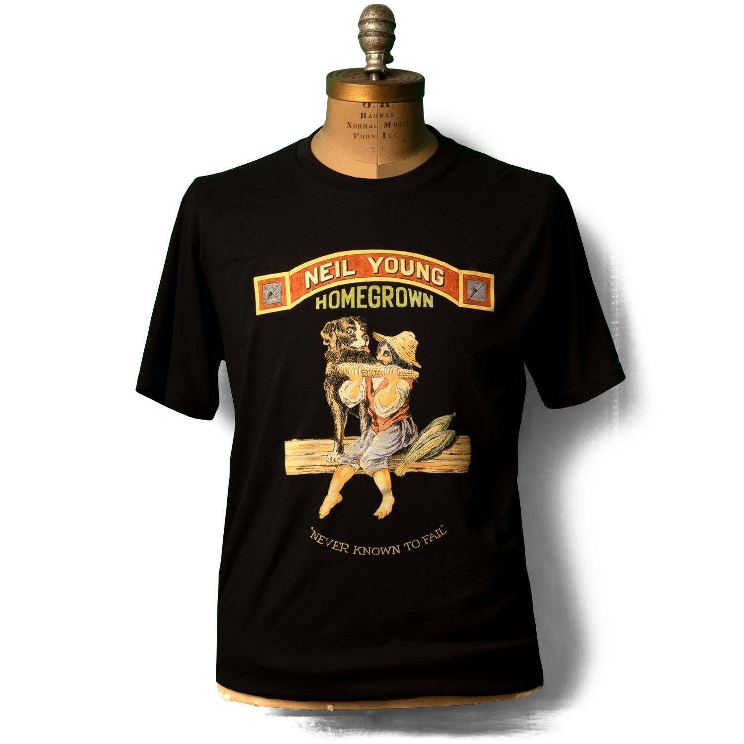 BOOTLEGGERS Neil Young Tシャツ Soft Organic Homegrown Black Men's T-Shirt – Neil Young