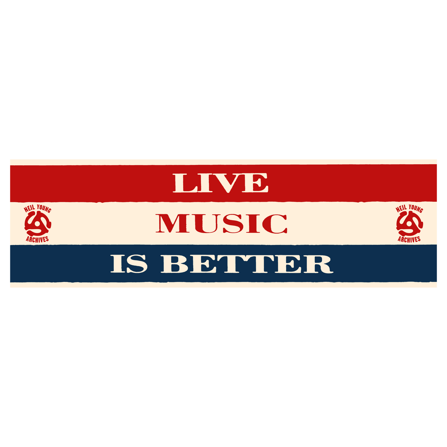 Live Music Is Better Bumper Sticker