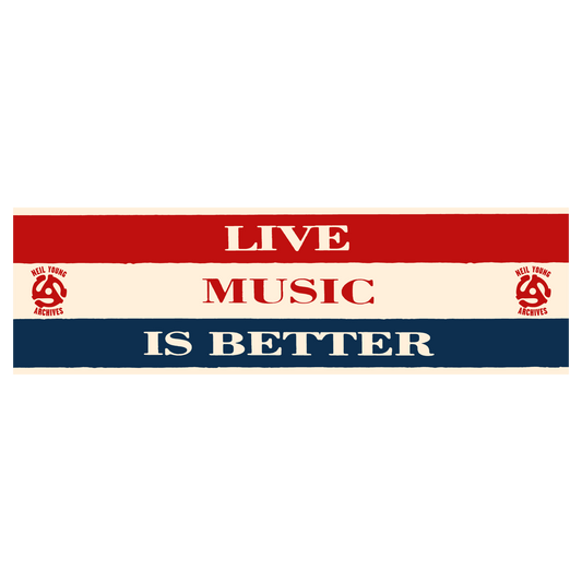 Live Music Is Better Bumper Sticker