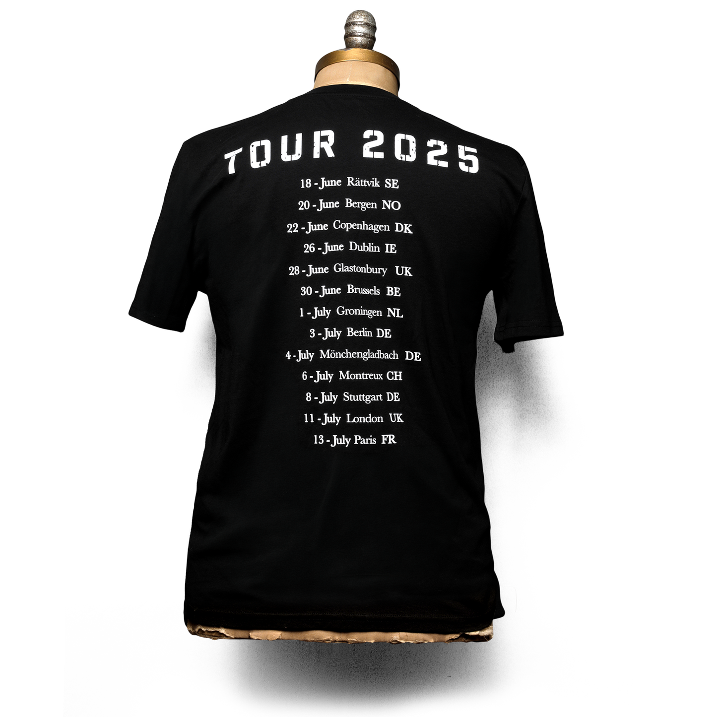 Love Earth UK & EU Tour 2025 T-Shirt Black