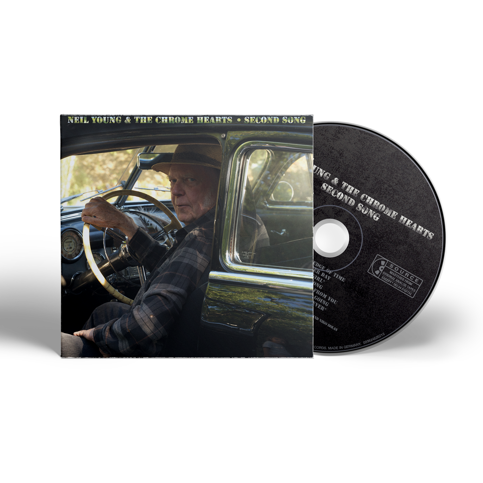 Portada oficial del álbum Second Song de Neil Young and The Chrome Hearts