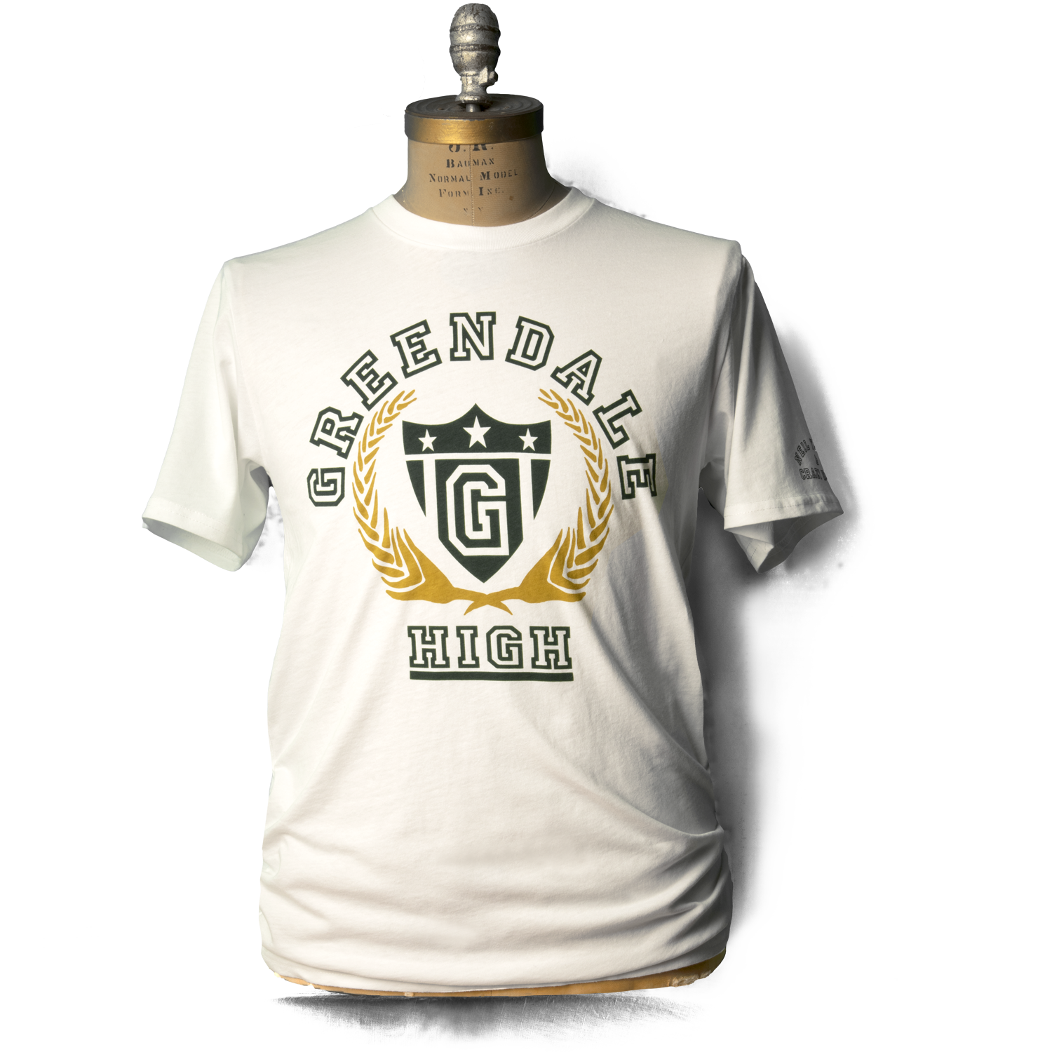 Soft Organic Greendale High Men's White T-Shirt