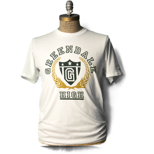 Soft Organic Greendale High Men's White T-Shirt