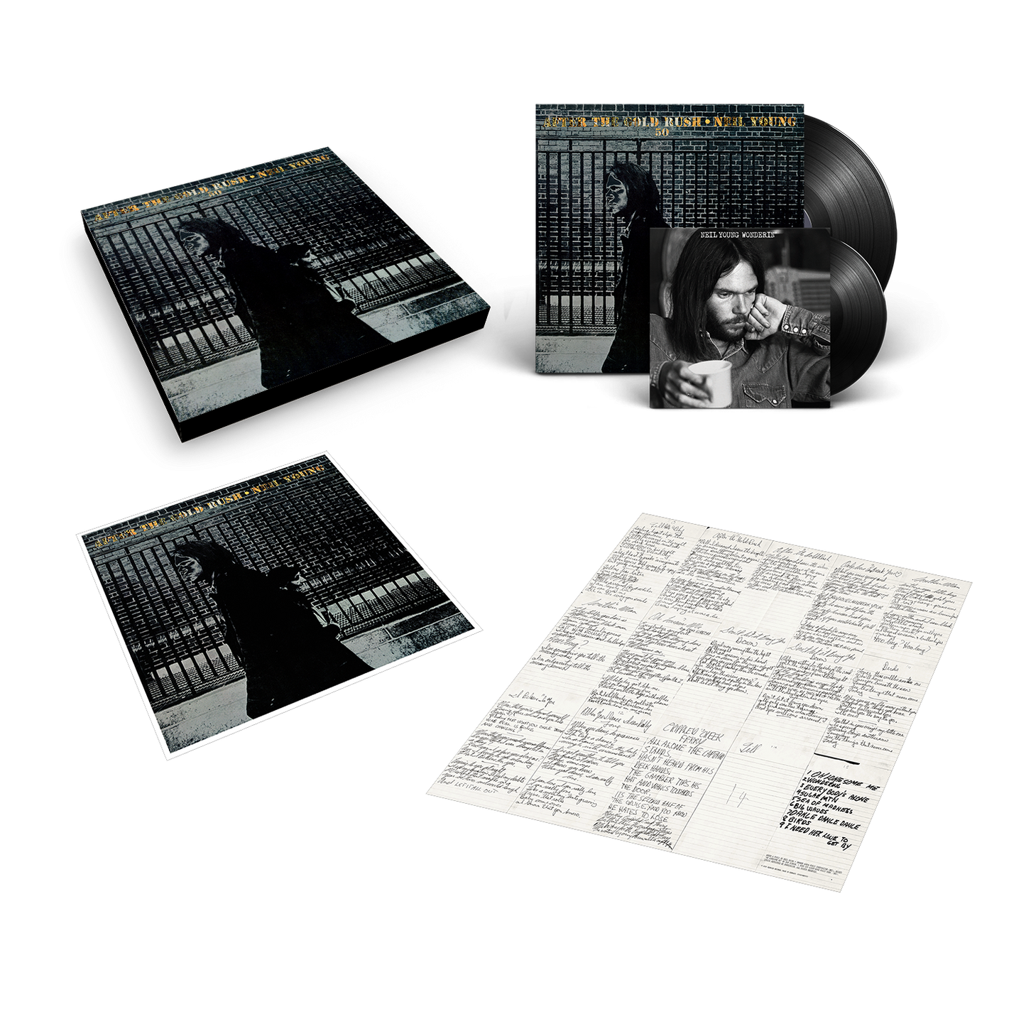 After The Gold Rush 50th Anniversary Edition Vinyl Box with 7 and 12x12 lithograph