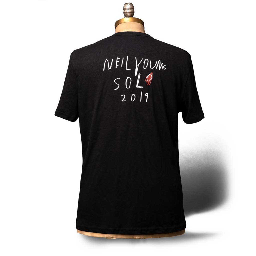 Soft Organic Heart Solo Men's Black T-Shirt