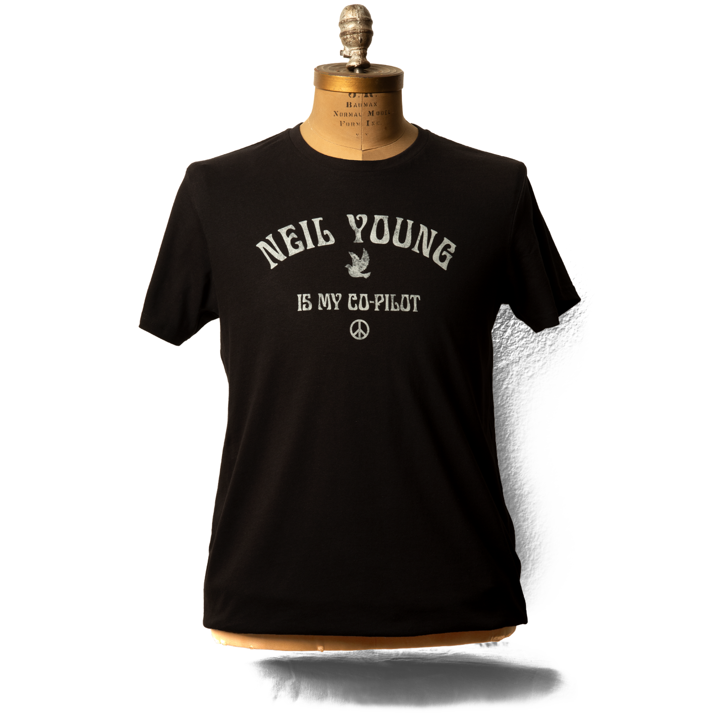 Soft Organic Vintage Co-Pilot Men's Black T-Shirt