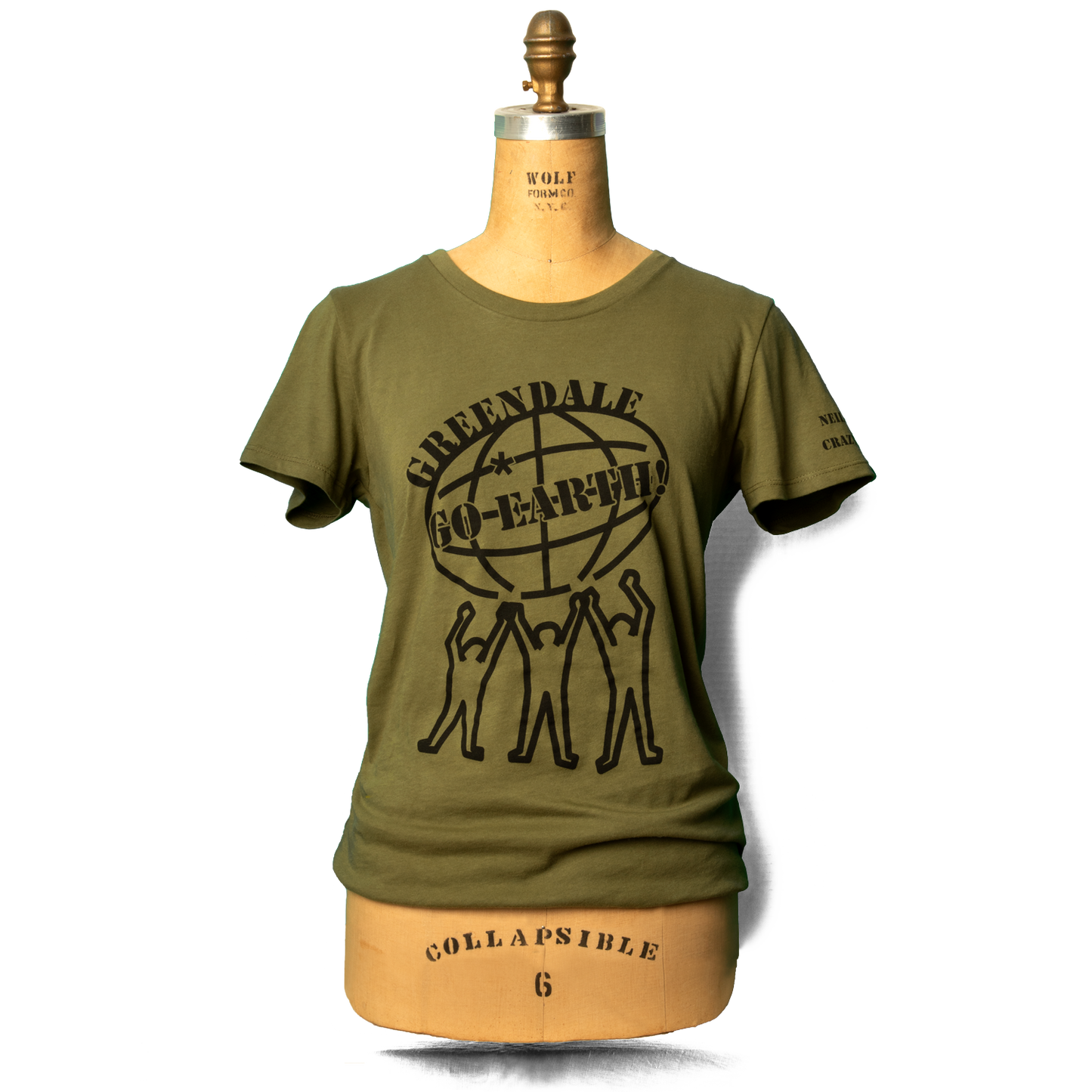 Soft Organic GO Earth NYCH Women's Green T-Shirt