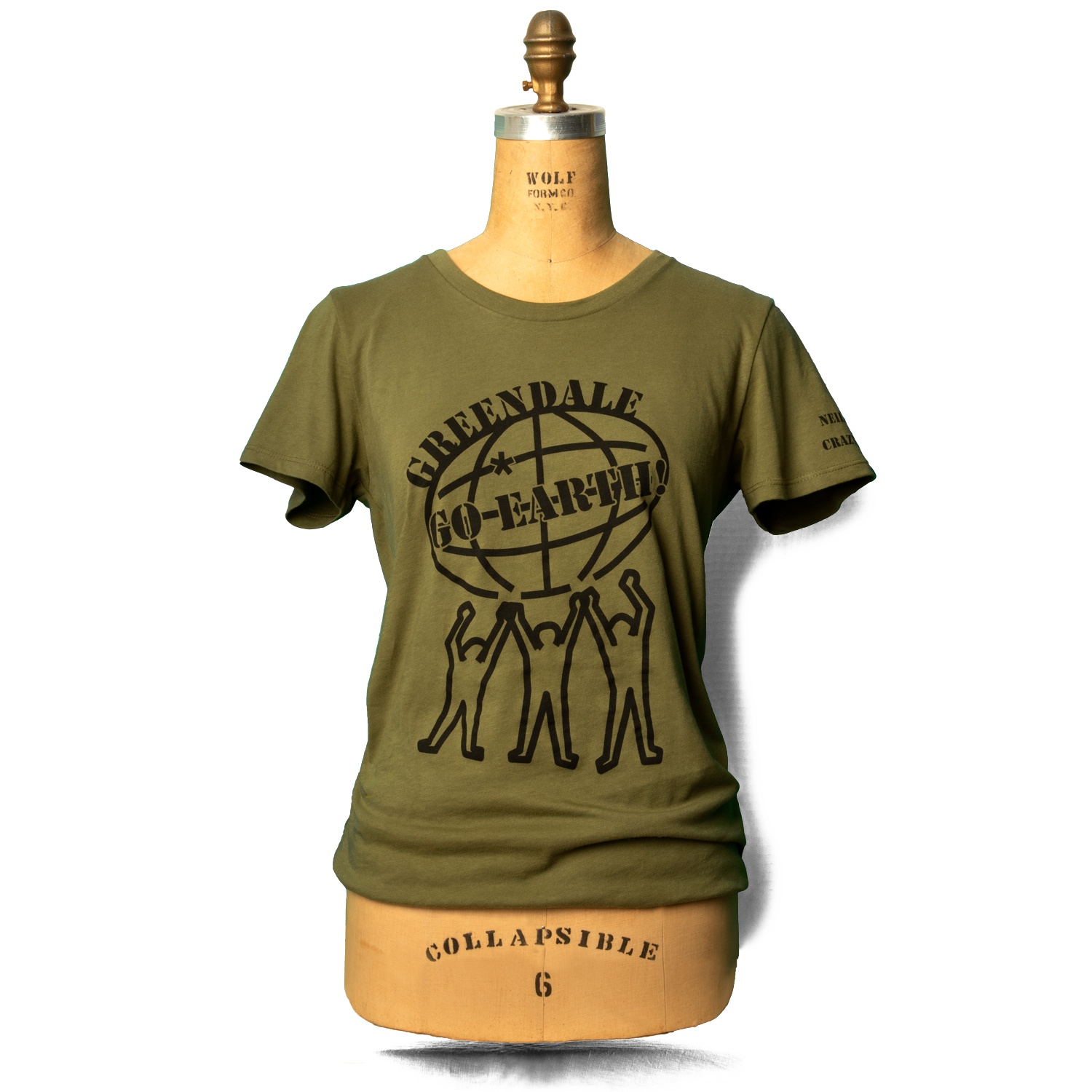 Soft Organic GO Earth NYCH Women's Green T-Shirt