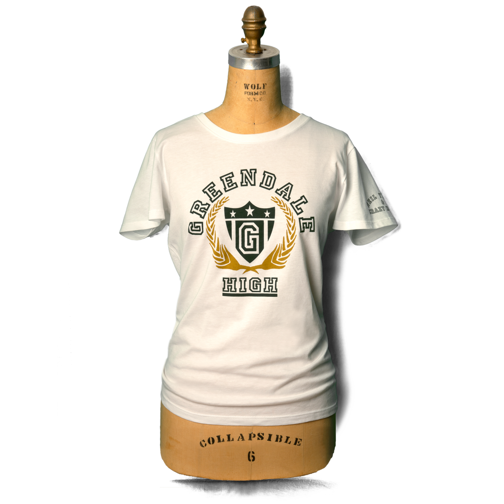 Soft Organic Greendale High Women's White T-Shirt