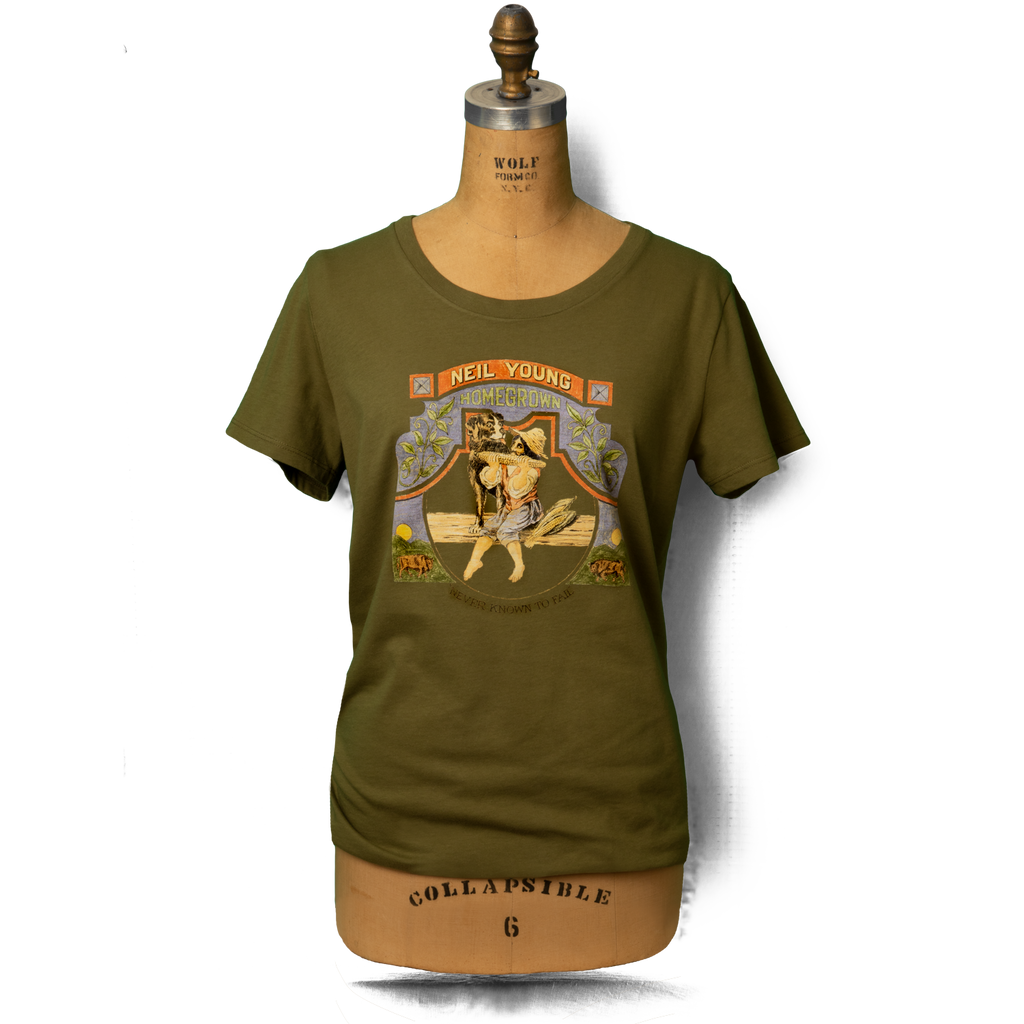 Soft Organic Homegrown Women's Green T-Shirt