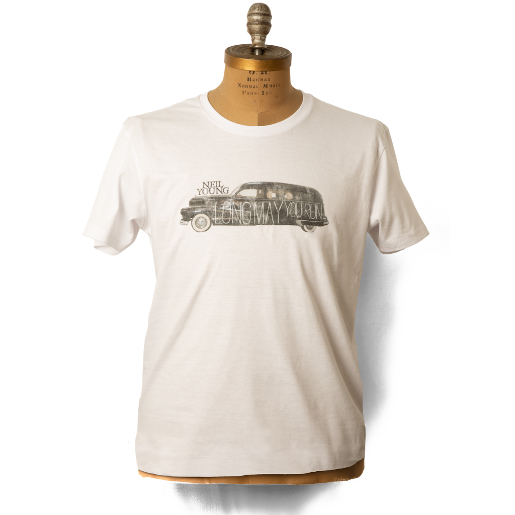 Soft Organic Long May You Run Men's White T-Shirt