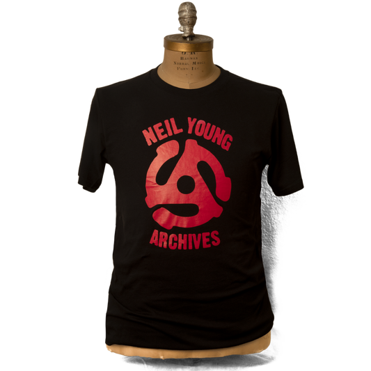 Soft Organic Archives Red Logo Men's Black T-Shirt