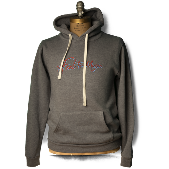 Soft Organic To Feel The Music Gray Pullover Hoodie