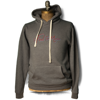 Soft Organic To Feel The Music Gray Pullover Hoodie