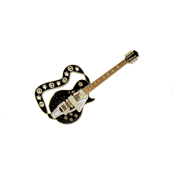 Old Black Enamel Pin