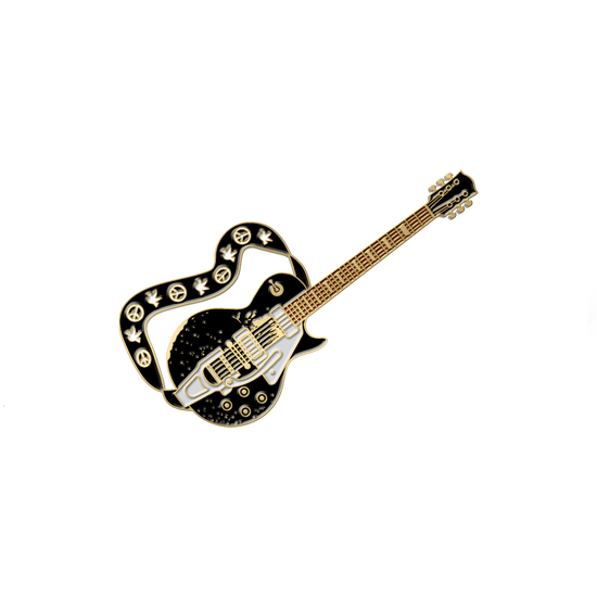 Old Black Enamel Pin