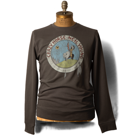 Soft Organic Vintage NYCH Euro Tour Black Sweatshirt (M) Soft Organic Vintage NYCH Euro Tour Black Sweatshirt (M)