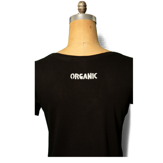 Soft Organic Protect Rebel Women's Black T-Shirt