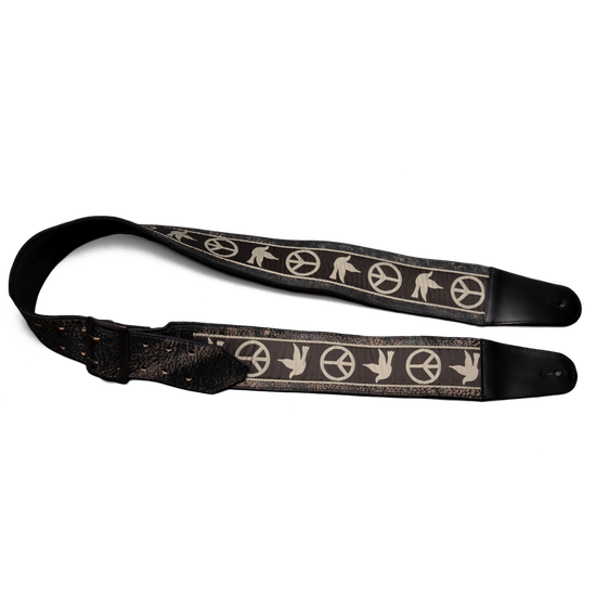 Peace Love Guitar Strap Peace Love Guitar Strap