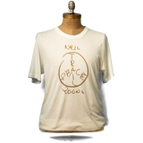 Soft Organic Peace Trail Men's White T-Shirt