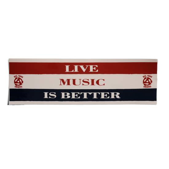 Live Music Is Better Bumper Sticker