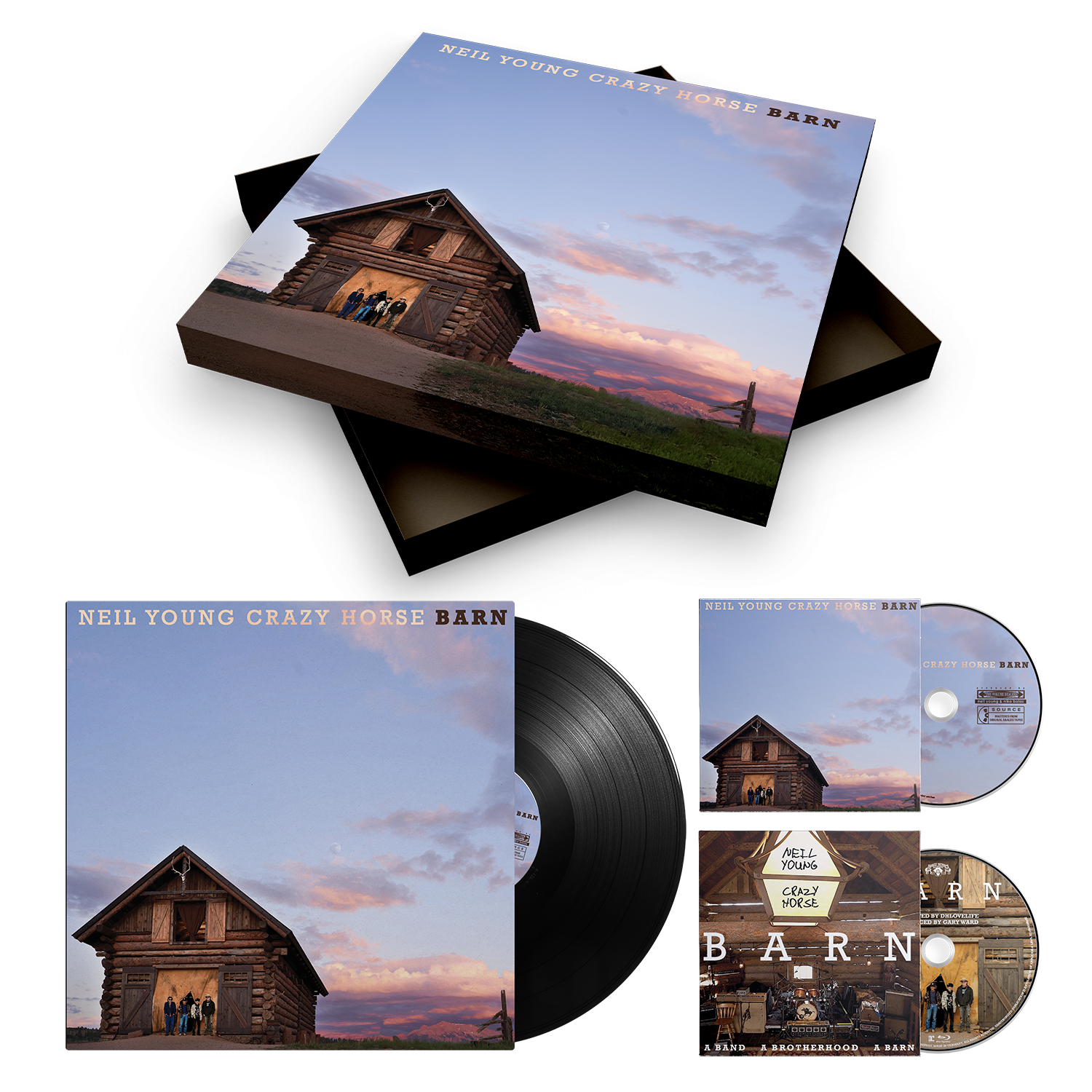 ■稀少4LP+2CD+DVDボックス■NEIL YOUNG with CRAZY Way Down in The Rust Bucket Deluxe Box Set Edition (DVD, 4