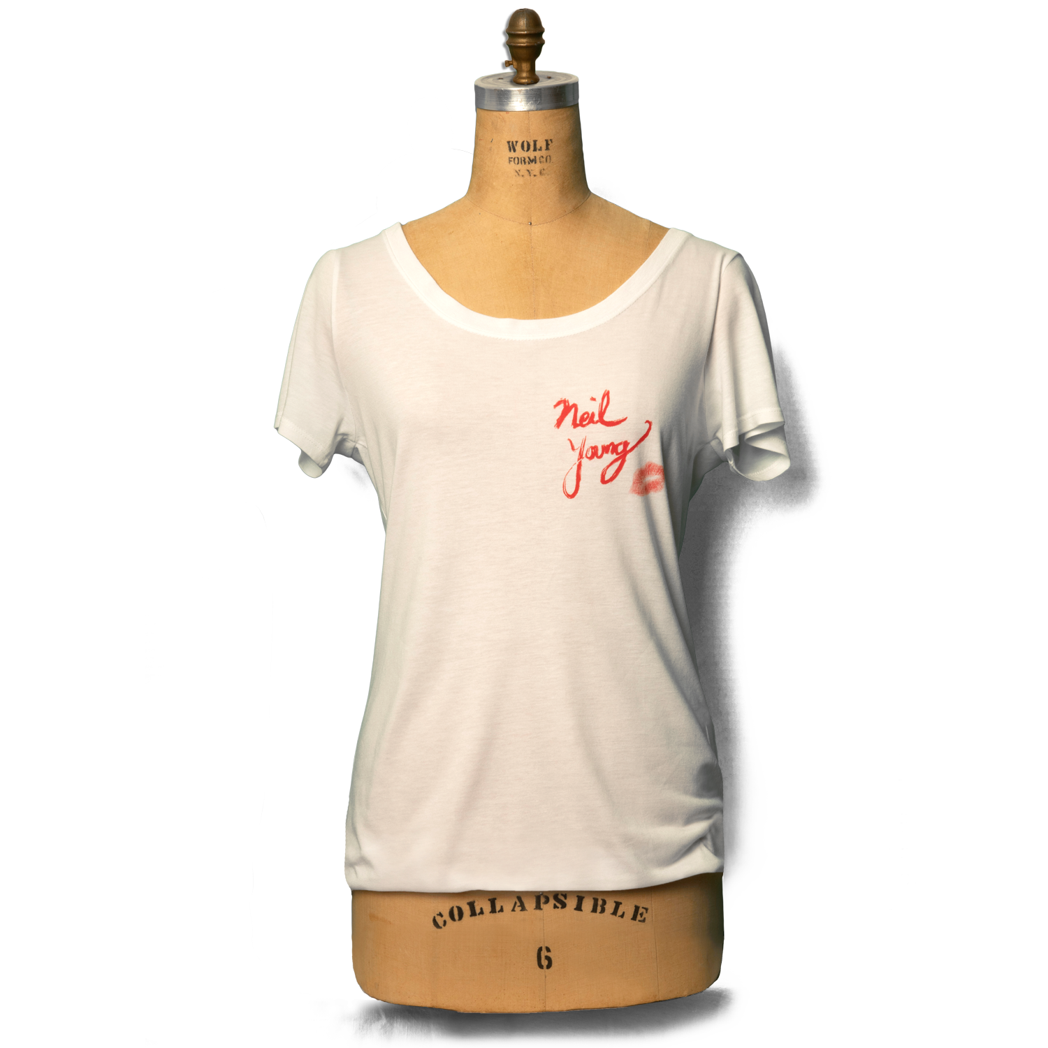 PONO MUSIC Neil Young Tシャツ Soft Organic Peace Dove Black Men's T-Shirt (2X) | Neil