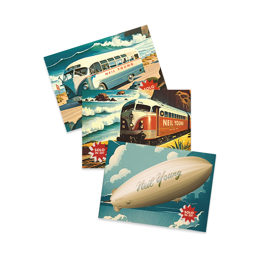 Coastal Postcard Set Neil Young US Official Store